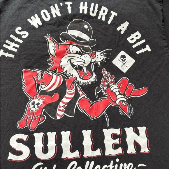 Sullen Art Collective Men's Short Sleeve Graphic Tee - Black & Red - Picture 8 of 8